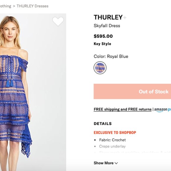 Thurley | Dresses | Thurley Skyfall Dress | Poshmark